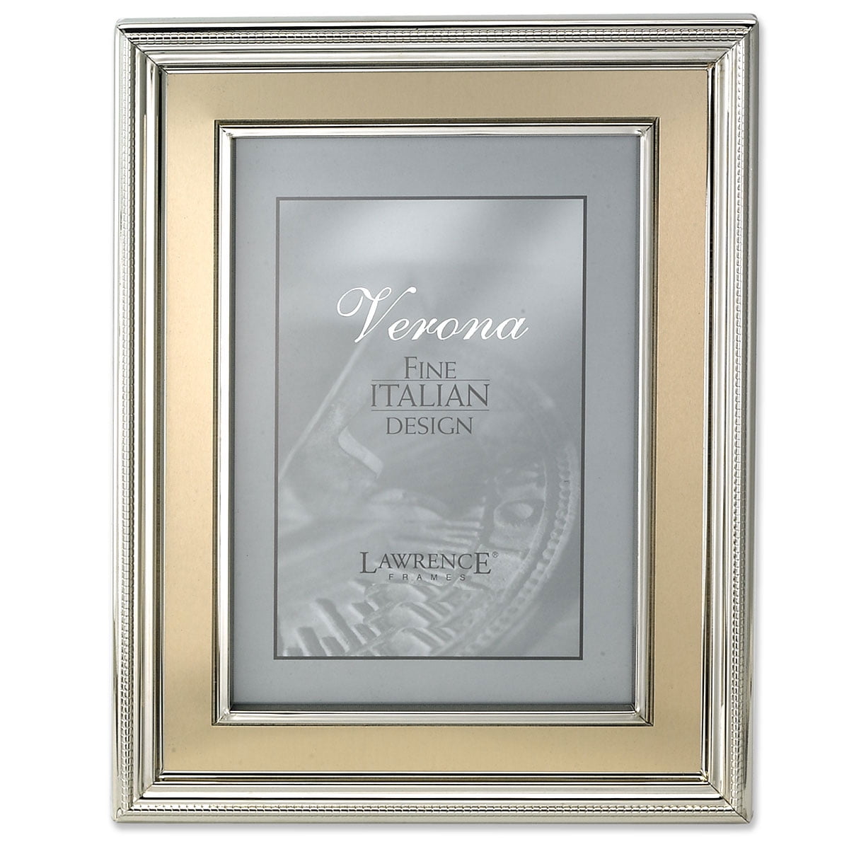 Lawrence Frames Verona Collection 8" x 10" Metal Gold Picture Frame 840280