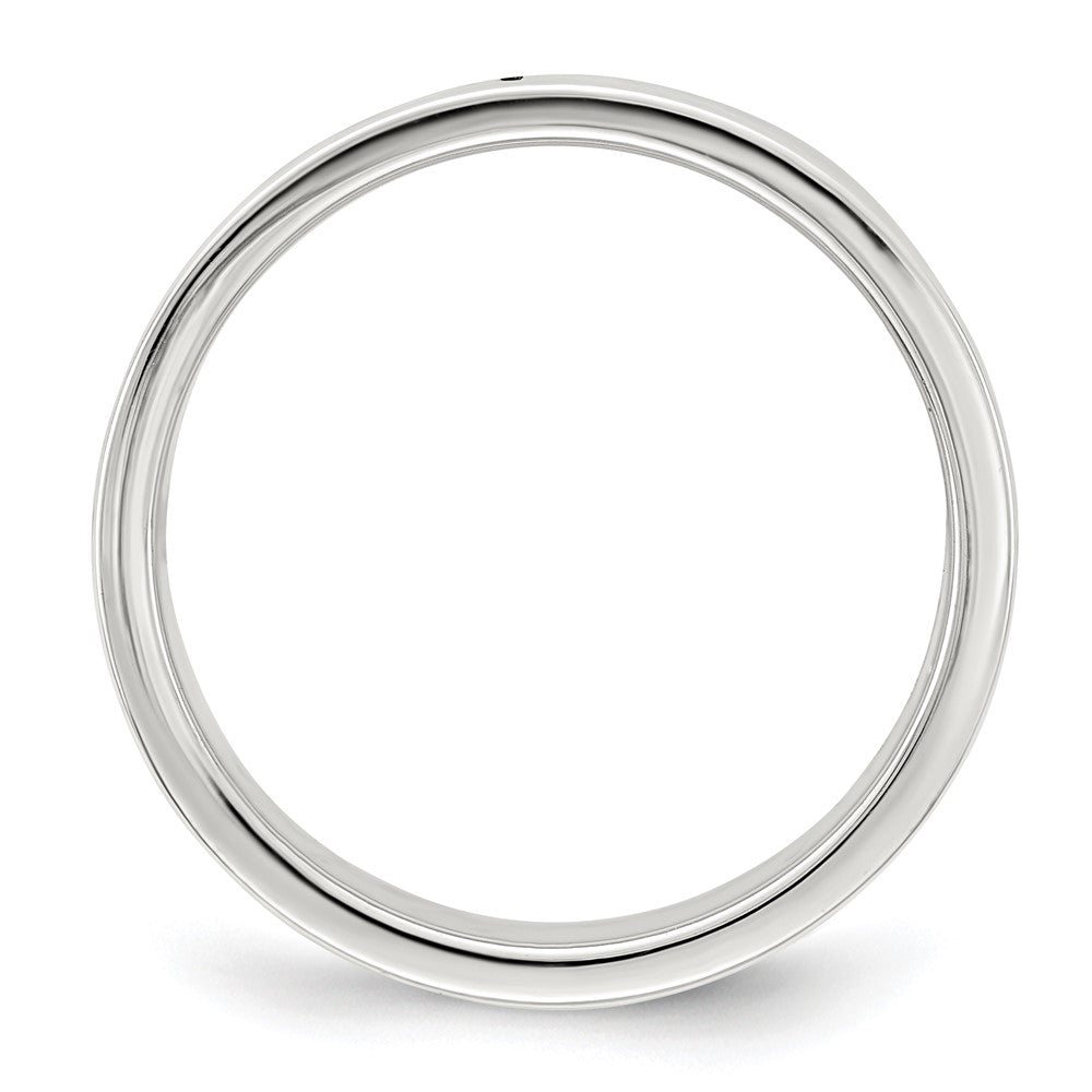 Sterling Silver 7mm Lightweight Flat Size 12.5 Band