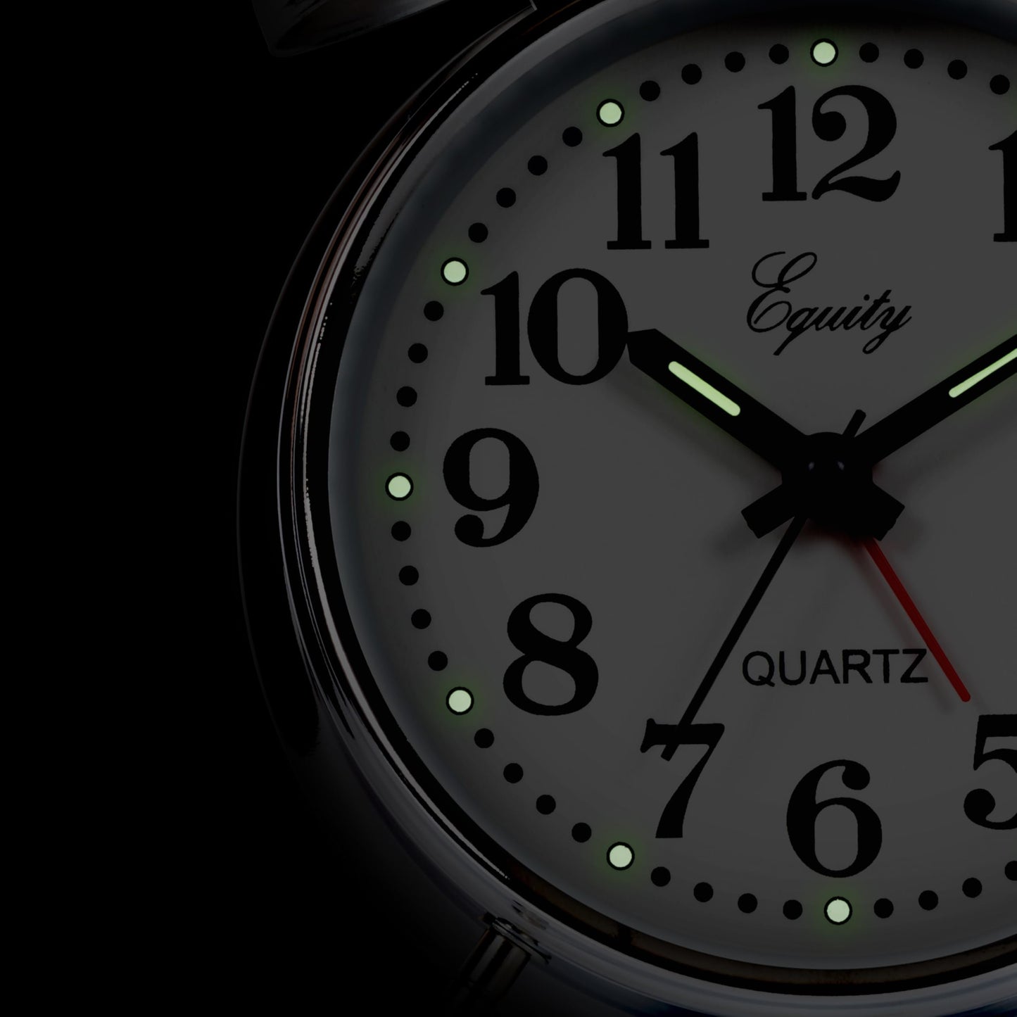 Equity 13014 Silver Twinbell Quartz Analog Alarm Clock