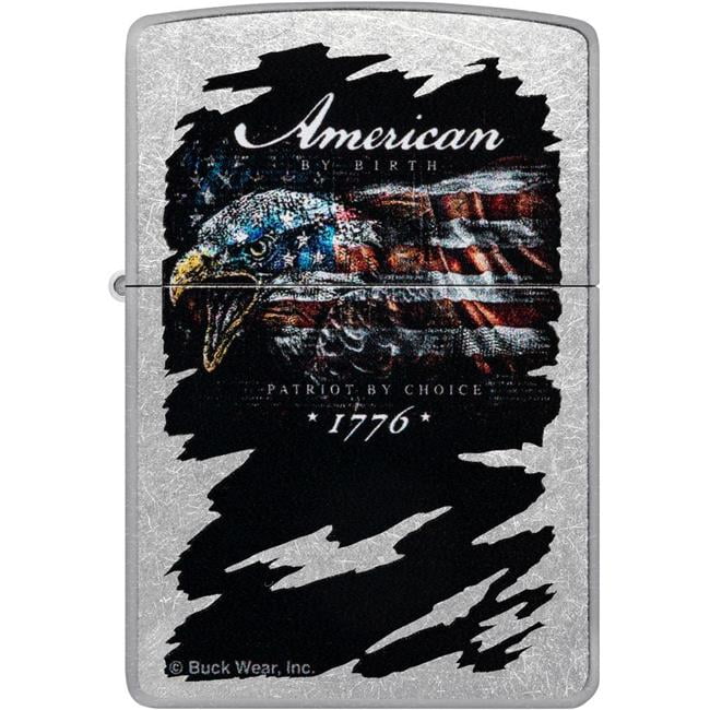 Pro-Cut ZIP-48633 2024 Zippo Buck Wear Eagle Dotted Street Chrome Lighter