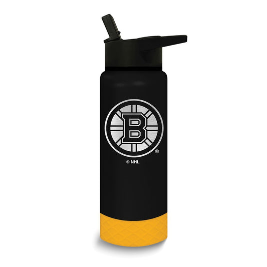 NHL Boston Bruins Stainless Steel Silicone Grip 24 oz. Water Bottle
