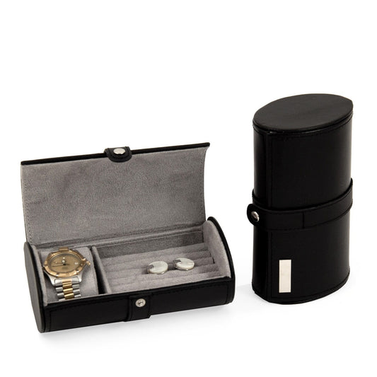 Felix Leather Travel Case Black