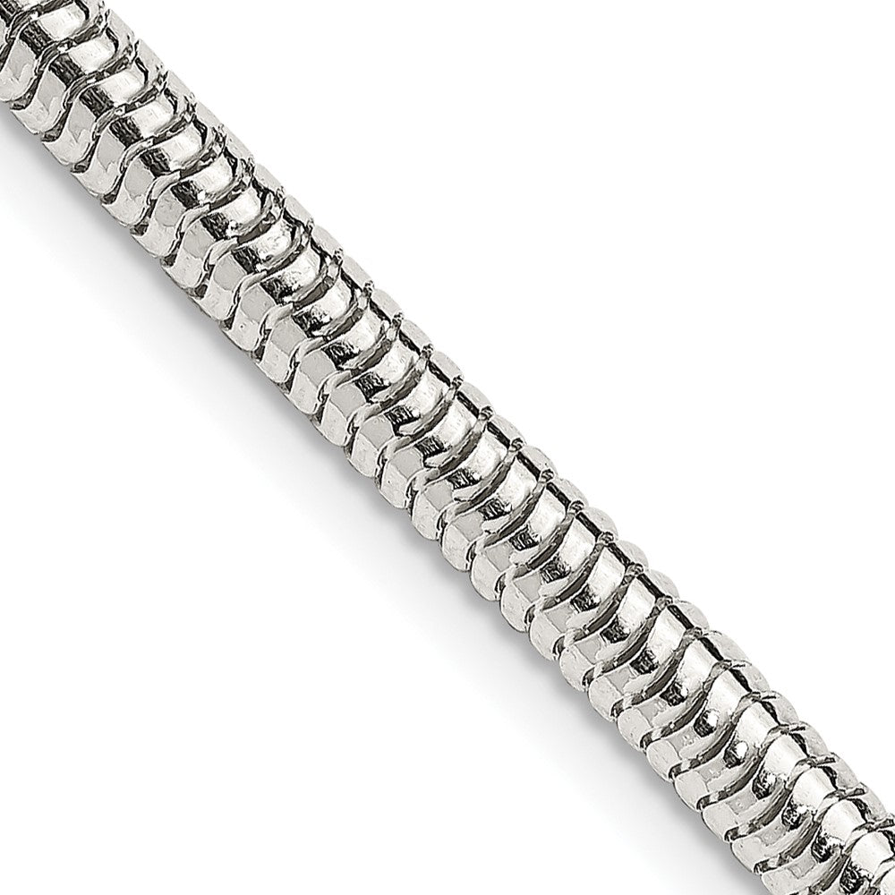 Sterling Silver 4mm Round Snake Chain 28 Inches