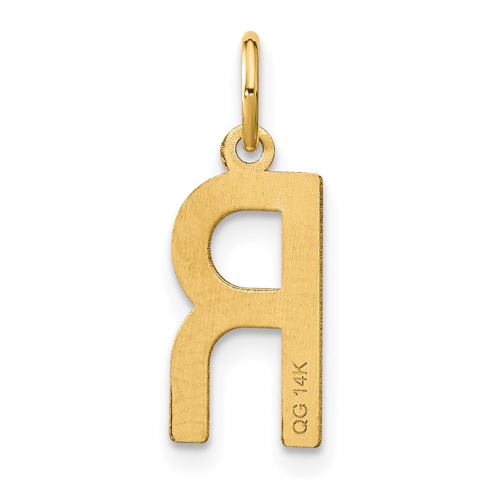 Sterling Silver Gold-plated Letter R Initial Pendant
