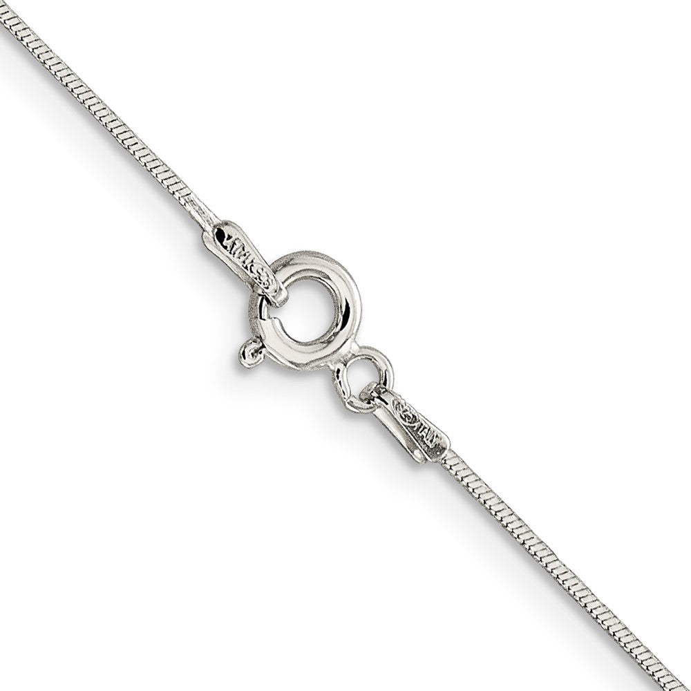 Sterling Silver .85mm Diamond-cut Snake Chain 22 Inches