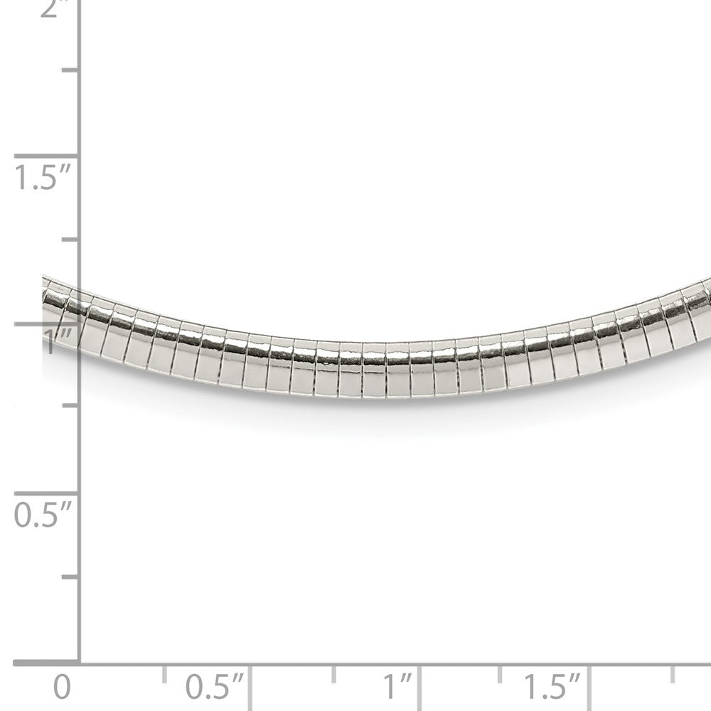 Sterling Silver 4mm Cubetto Necklace 16 Inches