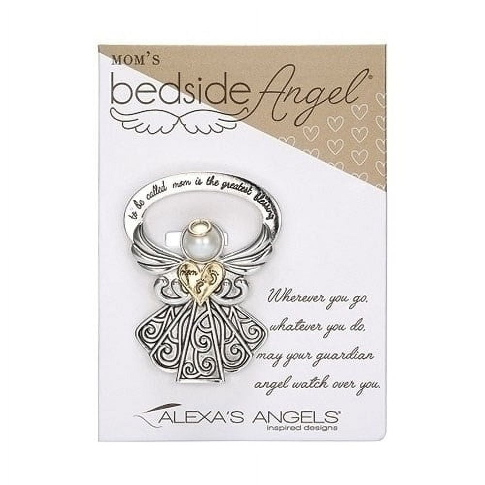 Alexa's Angels Rhodium-plated TO BE CALLED MOM IS THE GREATEST BLESSING Bedside Angel Q-GM23657
