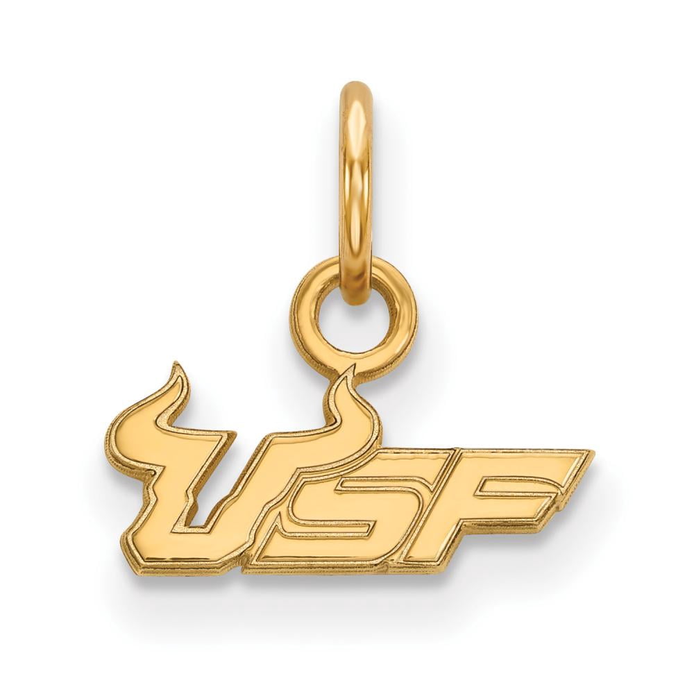 10k Yellow Gold Logoart University Of South Florida Extra Small Pendant