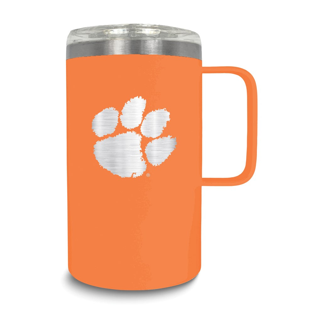 Collegiate Clemson University Stainless Steel 18 oz. Hustle Mug with Lid