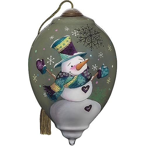 Neqwa Art Sounds of Joy by Kathy Hatch Hand-painted Glass Ornament