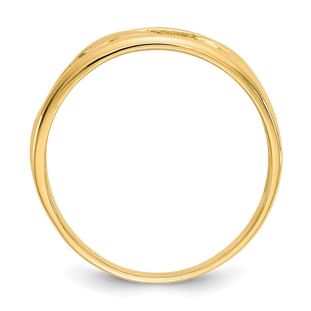 14K Triple Dolphin Band Ring Size 6.5