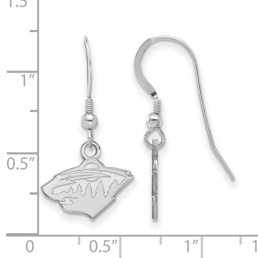 Sterling Silver NHL Minnesota Wild XS Dangle Earrings