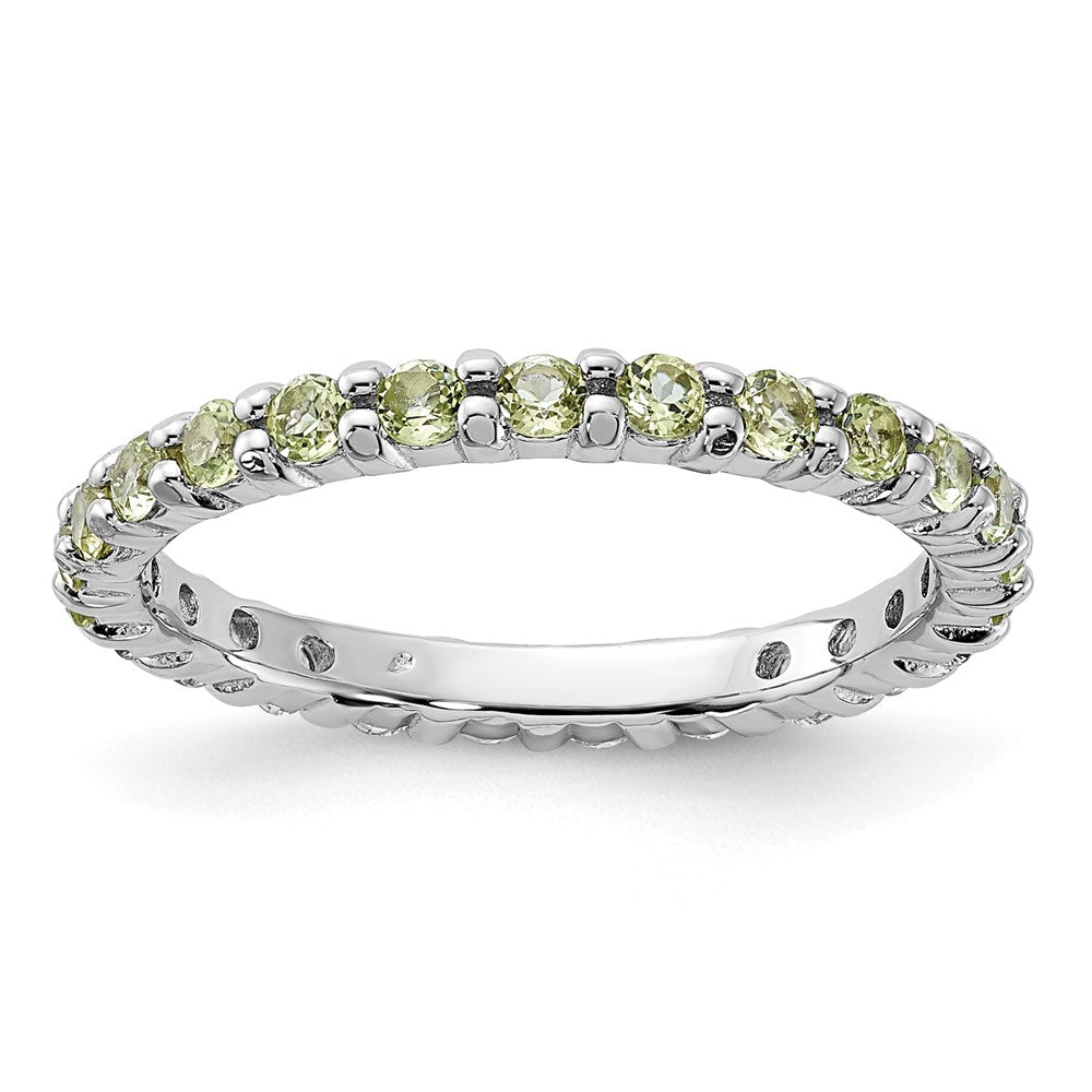 Sterling Silver Stackable Expressions Peridot Ring