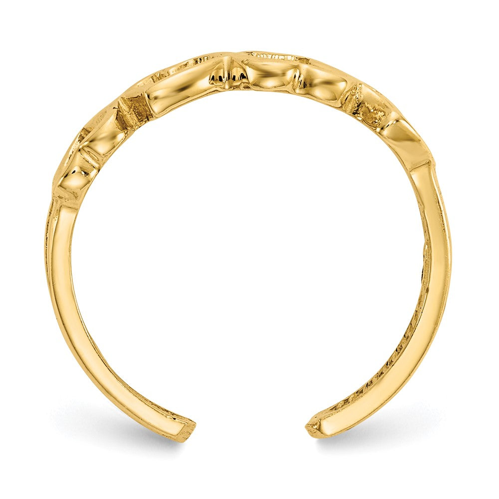14k Heart Design Toe Ring
