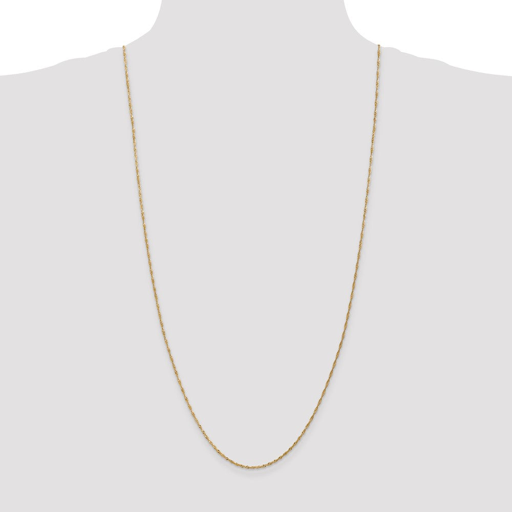 14K 30 inch 1.40mm Singapore with Spring Ring Clasp Chain