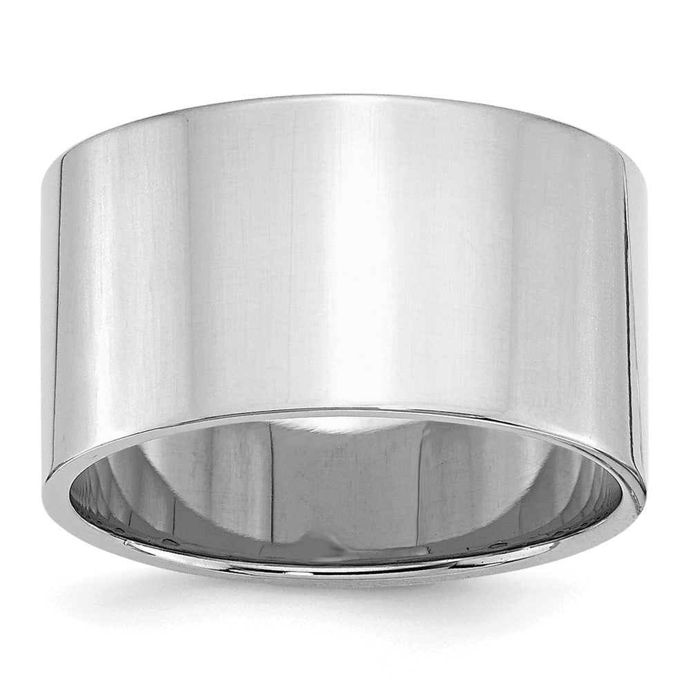 SS Rhodium-plated 12mm Flat Size 11 Band