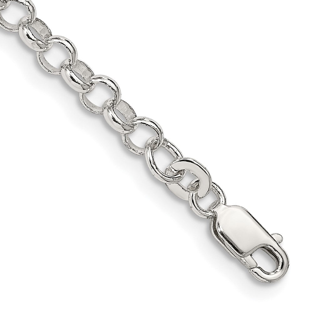 Sterling Silver 4mm Rolo Chain 8 inches