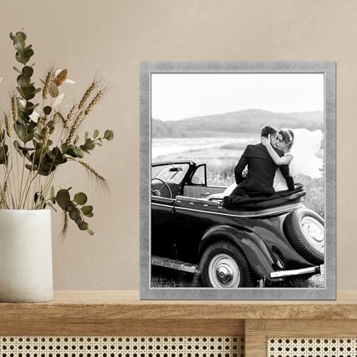 8" x 10" Burnished Silver Picture Frame - Chloe Collection