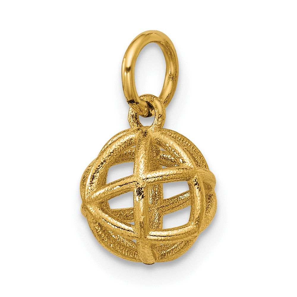 14K Polished Sphere Shape Pendant