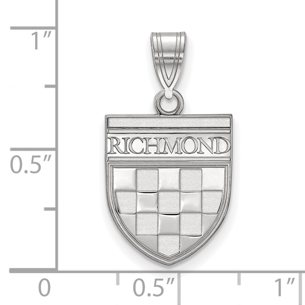 Sterling Silver University of Richmond Medium Shield Pendant