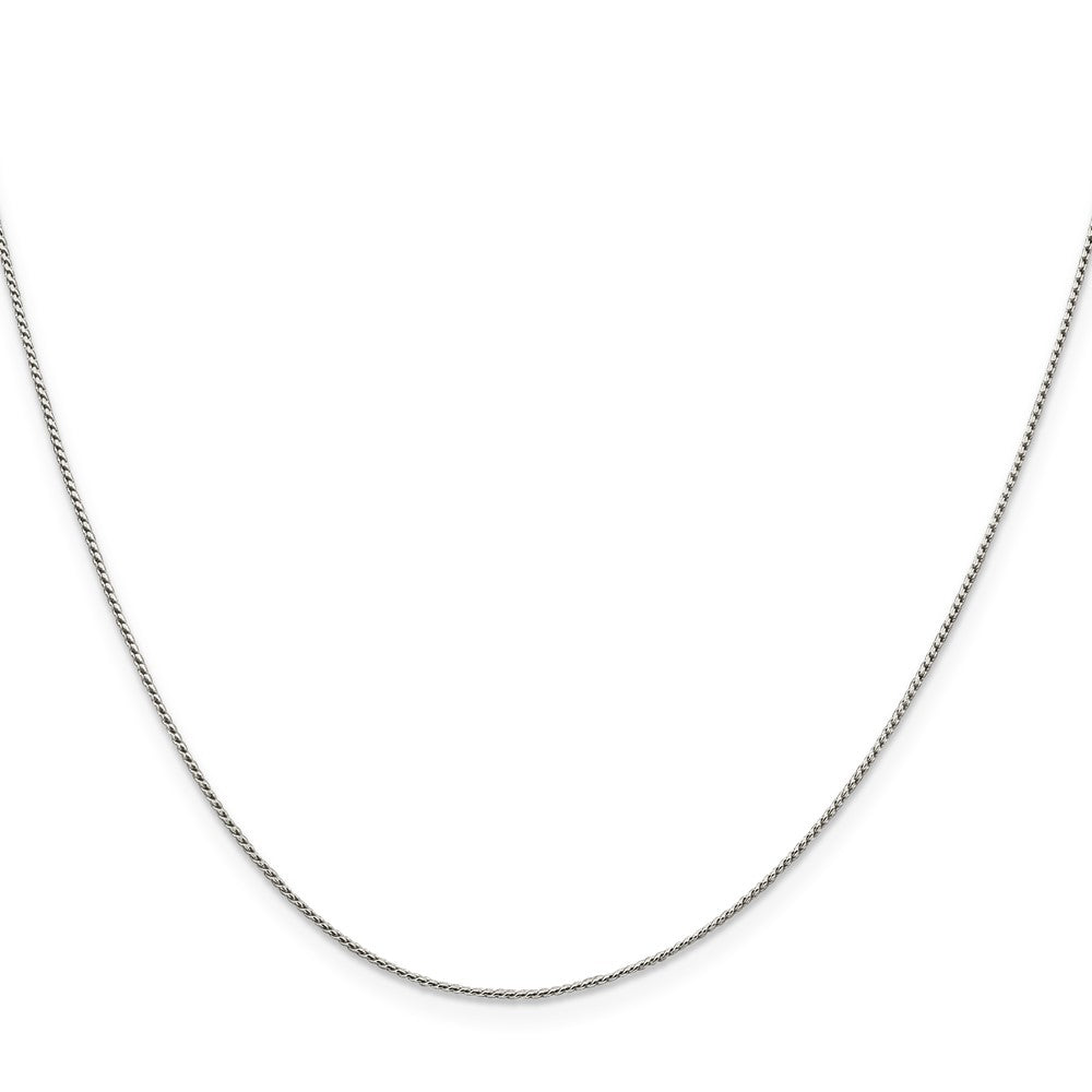 Sterling Silver .95mm Round Franco Chain 24 Inches