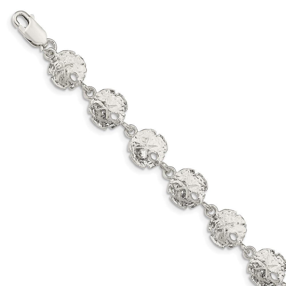 Sterling Silver Sand Dollars Bracelet 7 inches