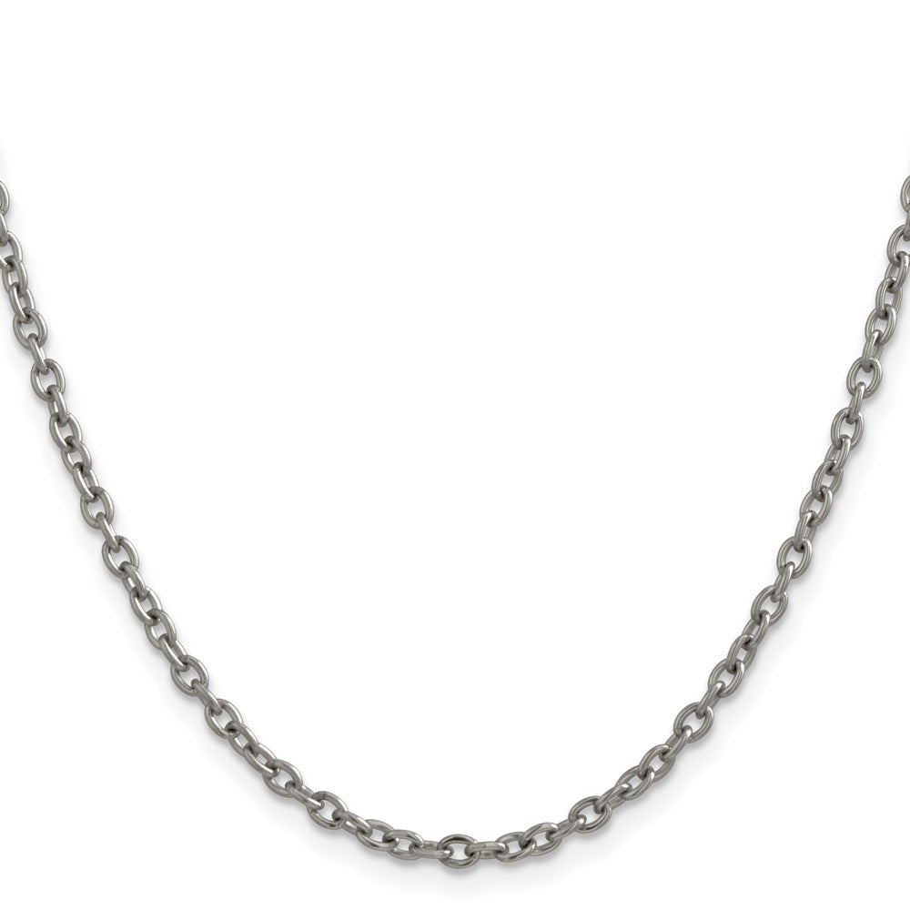 Titanium Polished 2.9mm 20in Cable Chain