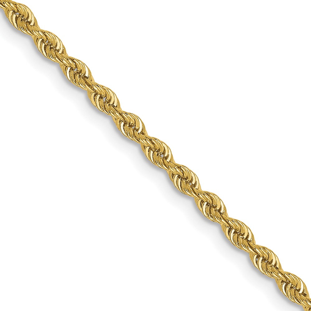 10k 2mm Solid Regular Rope Chain