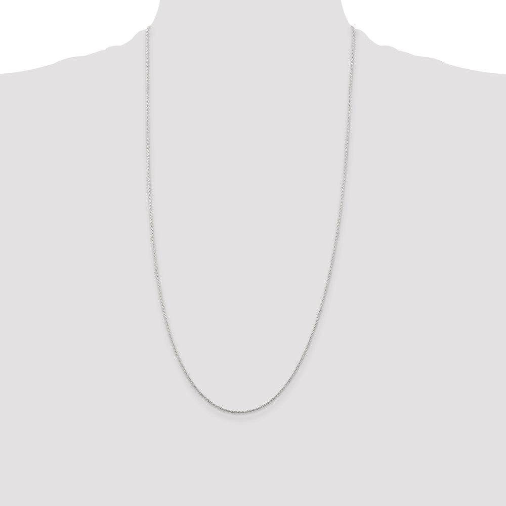 Sterling Silver 1mm Cable Chain 28 Inches