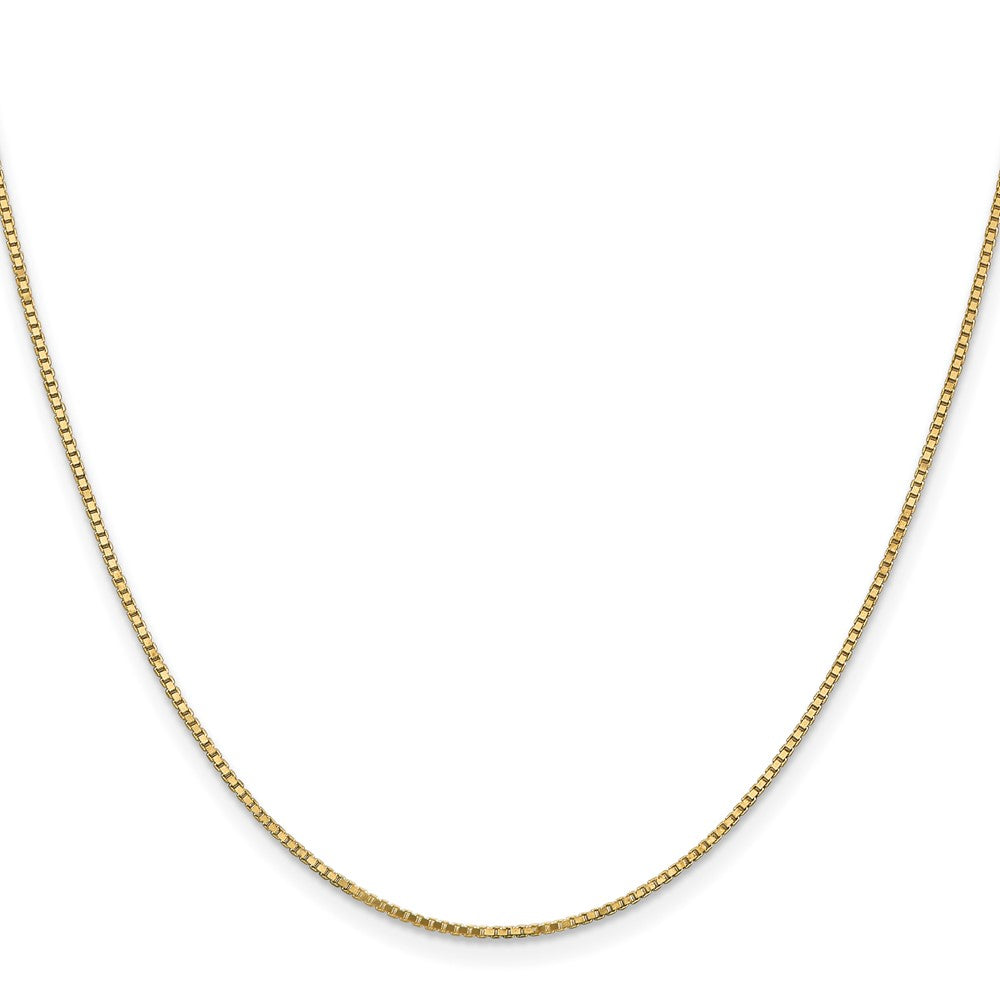 10k 1.1mm Box Chain Yellow Gold
