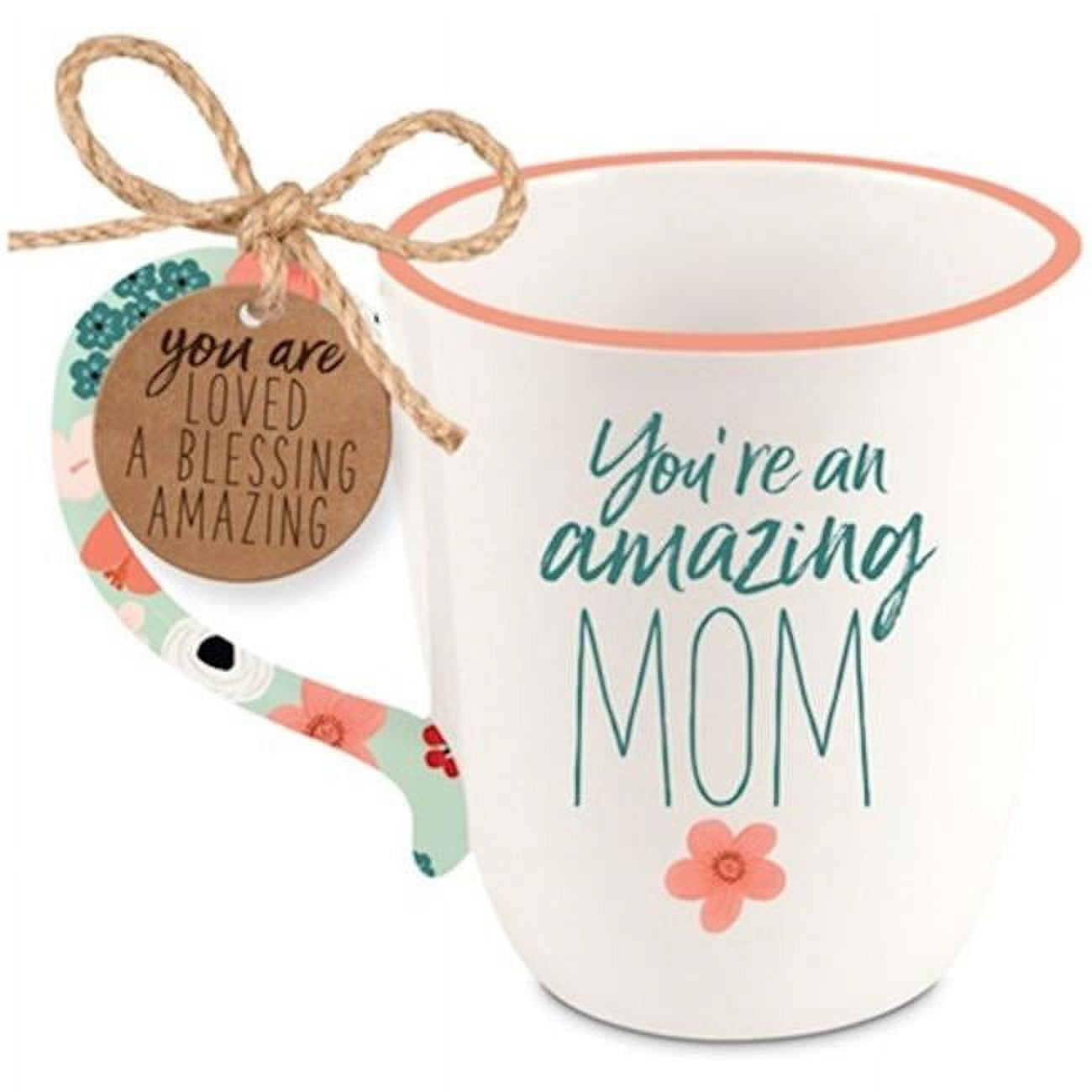 Lighthouse Christian Products 245122 Touch of Floral-Amazing Mom Ceramic Mug