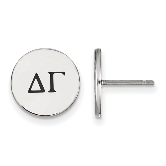 Sterling Silver Official Licensed Greek Sororities Delta Gamma (??) Enameled Post Earrings
