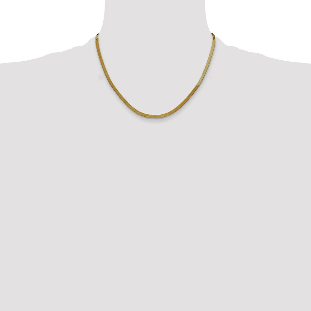 14k 3mm Silky Herringbone Chain