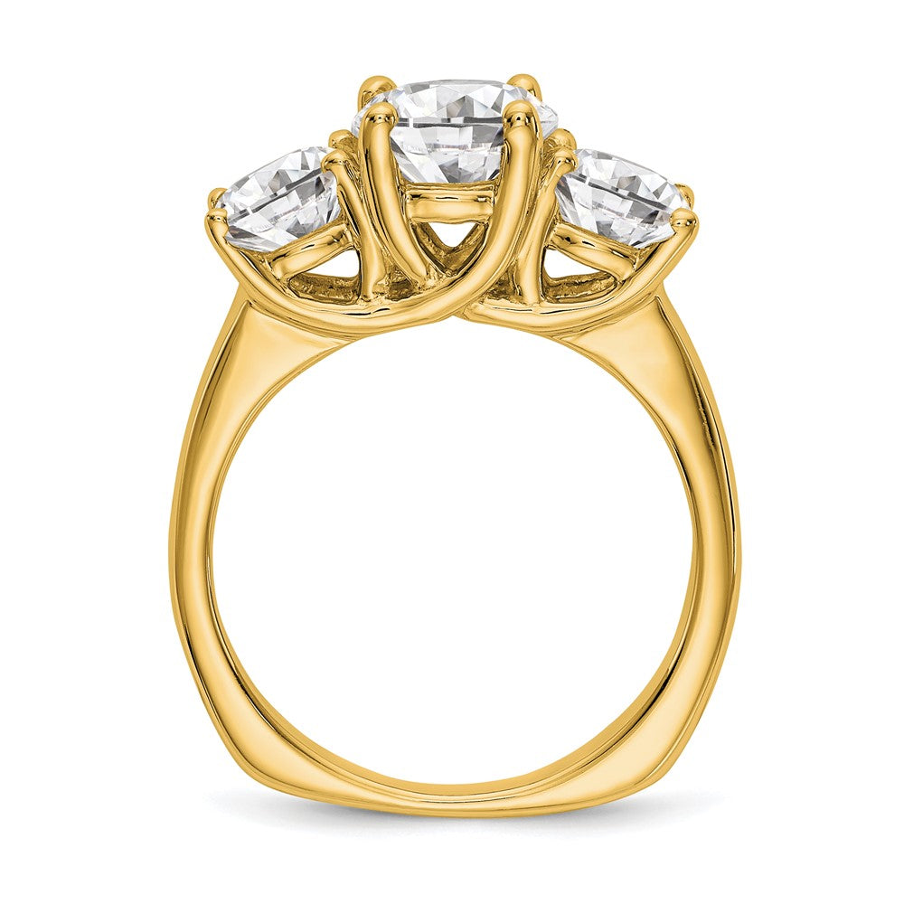 True Origin 14K 1 carat Lab Grown Diamond VS/SI  D E F  Semi Mount Peg Set Ring