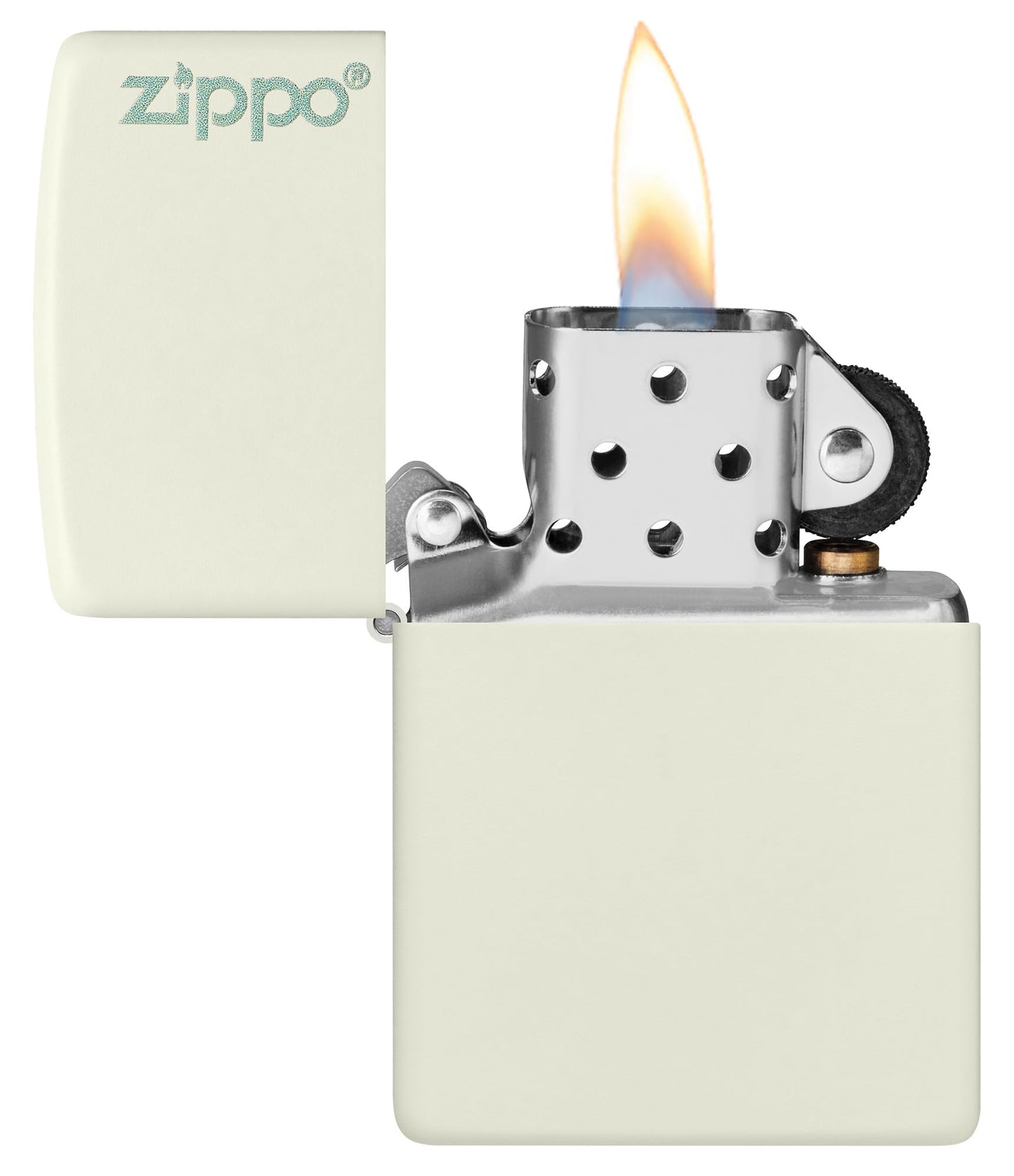 Zippo Glow-in-the-Dark Zippo Logo Pocket Lighter