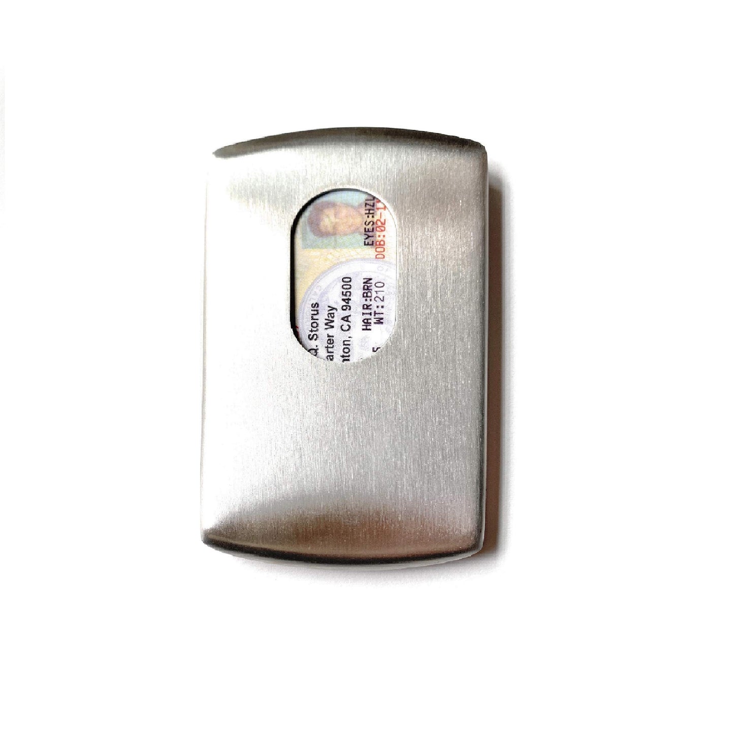 Brushed Stainless Steel Smart Card Case QGM5961