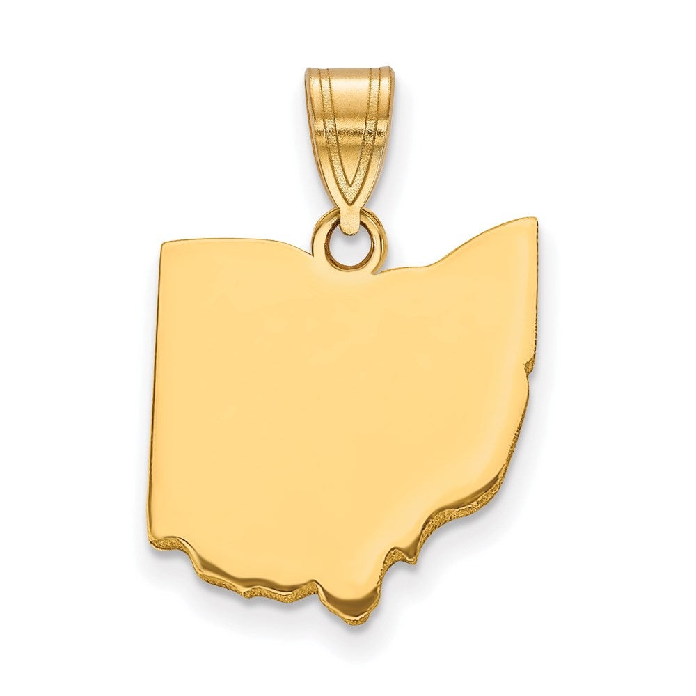 Sterling Silver/Gold-plated Ohio Pendant