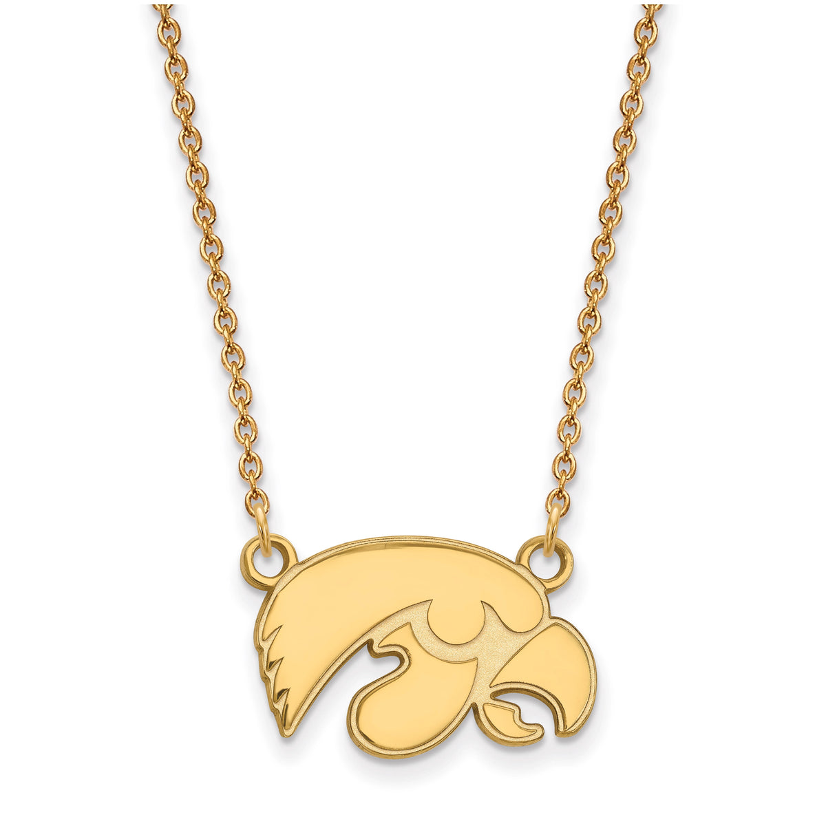 Women's Iowa Hawkeyes Gold Plated Pendant Necklace