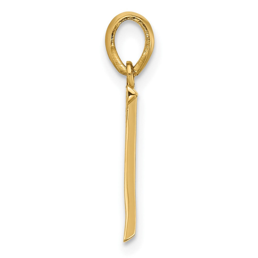 14k Yellow Gold Fancy Letter Z