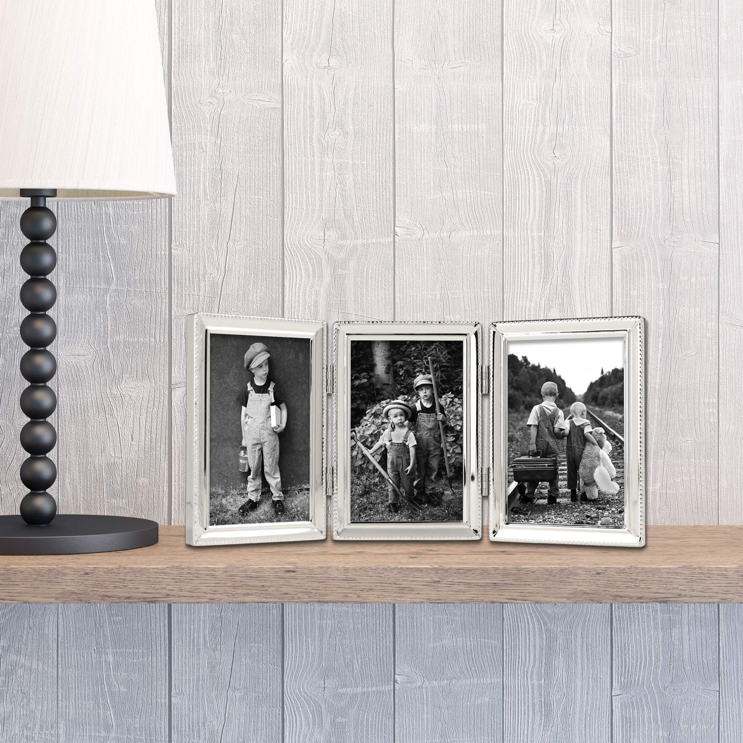 Lawrence Frames 3.66" x 5.47" Metal Picture Frame, Silver