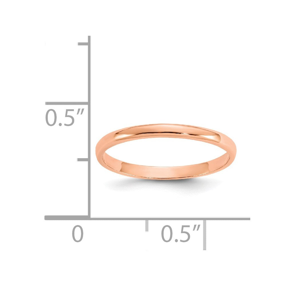 14K Rose Gold Madi K Polished Ring Size 3