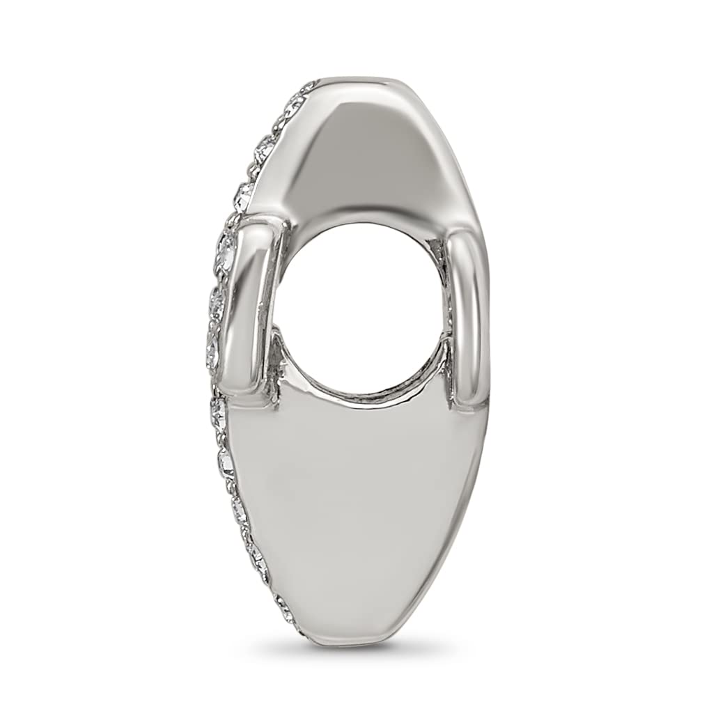 Sterling Silver Reflections Crystals Pav‚ Open Cross Bead