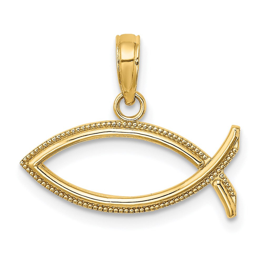 14K Gold Ichthus Charm