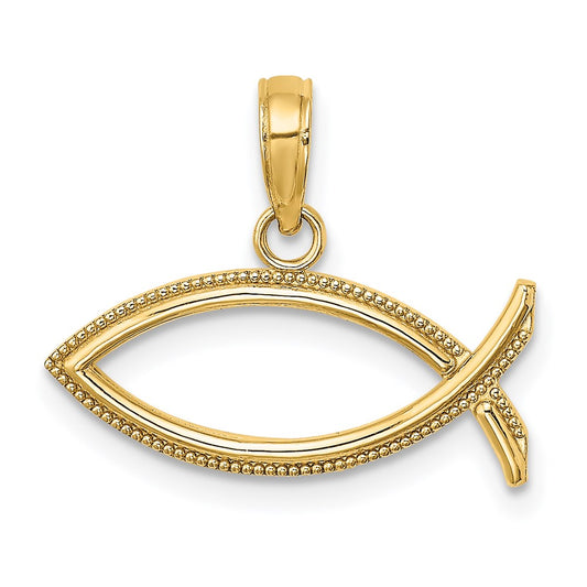 14K Gold Ichthus Charm