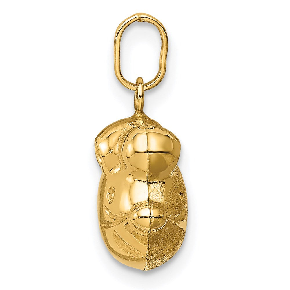 14k Satin & Polished Mouse Charm