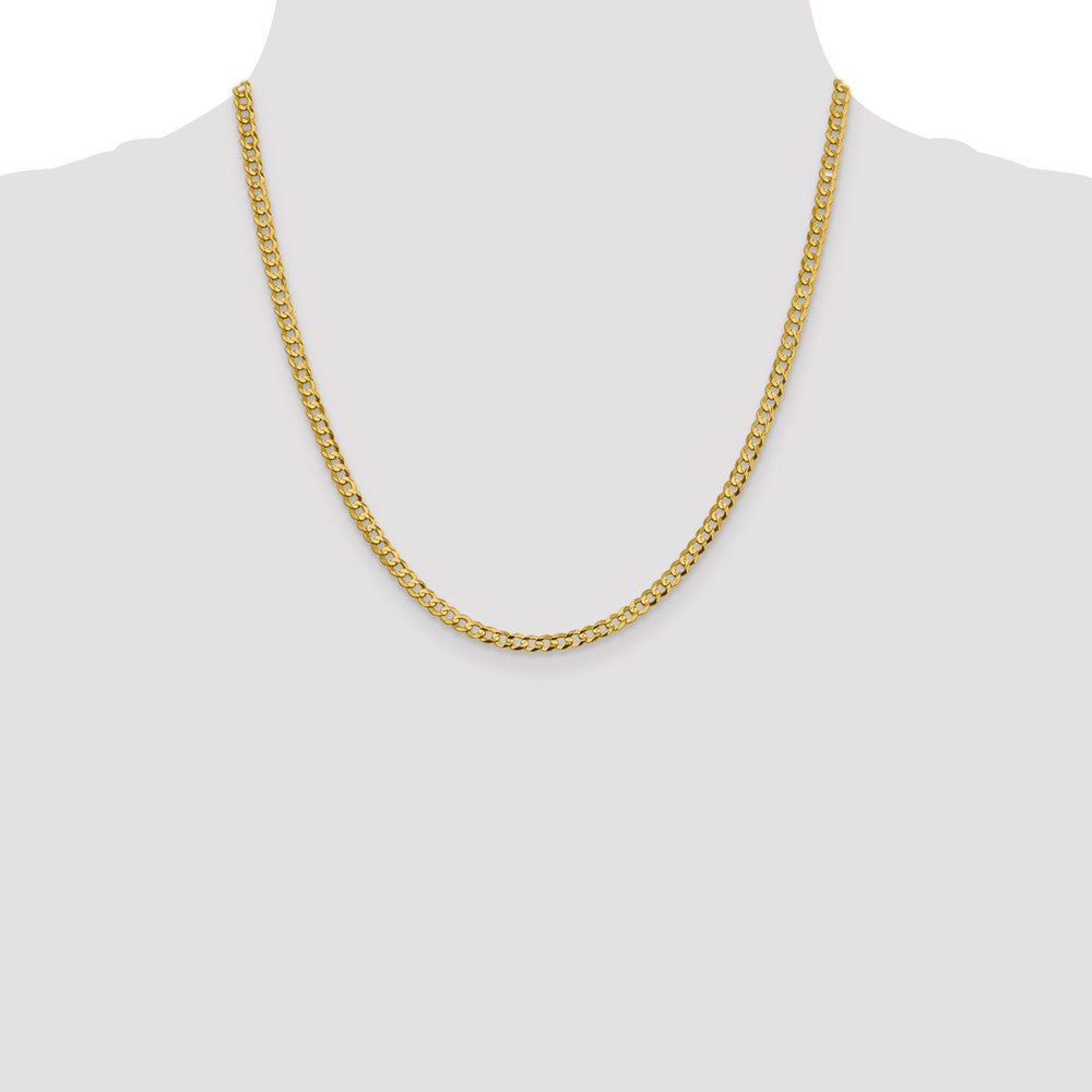 10k 3.7mm Lightweight Flat Cuban Chain