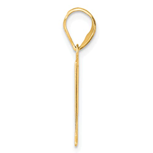 14k Polished Number 41 Pendant