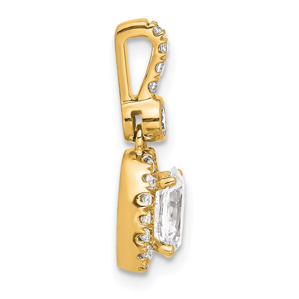 14ky Lab Grown Diamond 0.75ctw Oval VS/SI+ G+ Pendant