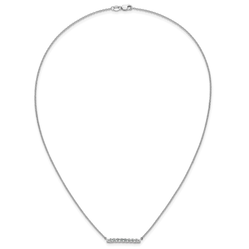10kw White Topaz & Diamond Necklace
