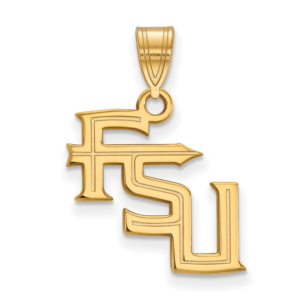 14k Gold LogoArt Florida State University F-S-U Medium Pendant Q4Y060FSU